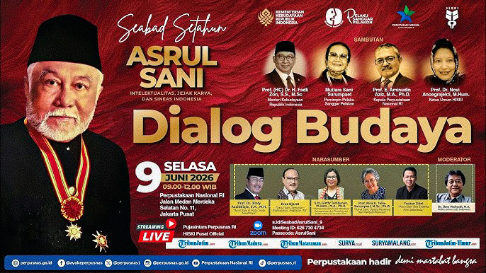 Pelaku Sanggar Pelakon Menggelar Seabad Setahun Asrul Sani Berkolaborasi Dengan HISKI Dan Perpustakaan Nasional RI